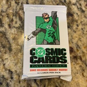 DC Cosmic Cards - 1 Sealed Pack - DC Comics Inaugural edition - 1991